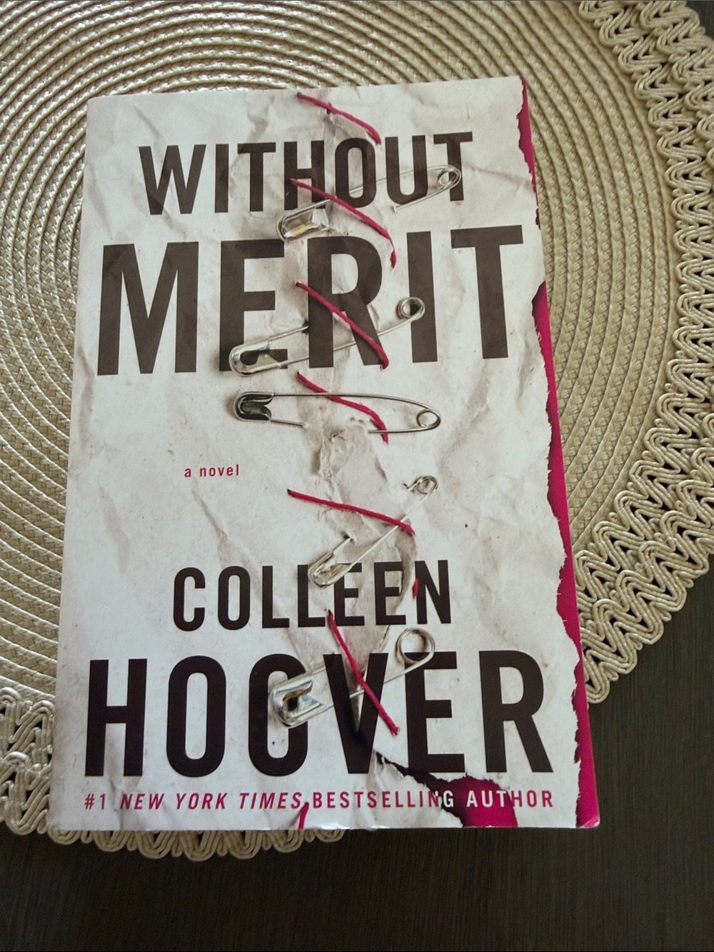 Without Merit Novel - White and Pink Cover